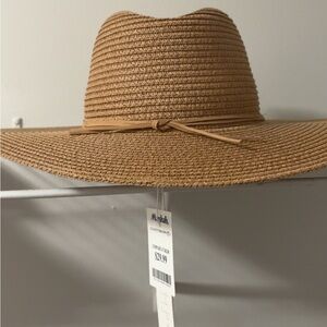 House of Harlow 1960 Camel Sun Hat